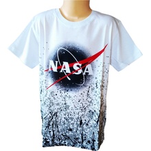 Eplusm chlapecké tričko NASA krátký rukáv bílá