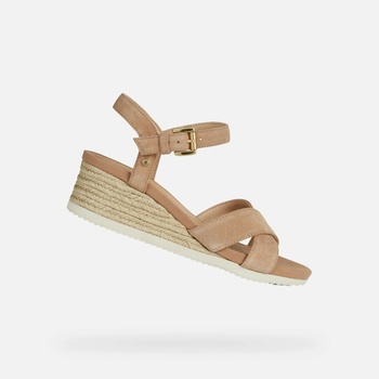 Geox Бежови дамски сандали Geox Ischia Corda Geox | Oranzhev | ЖЕНИ | 40