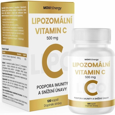 MOVit Energy Lipozomální Vitamin C 500 mg 120 kapslí – Zbozi.Blesk.cz