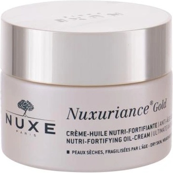 NUXE Nuxuriance Gold Nutri-Fortifying Oil-Cream регенериращ крем против бръчки за суха кожа 50 ml за жени