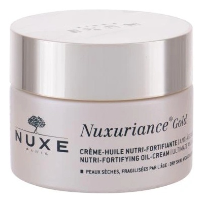 NUXE Nuxuriance Gold Nutri-Fortifying Oil-Cream регенериращ крем против бръчки за суха кожа 50 ml за жени