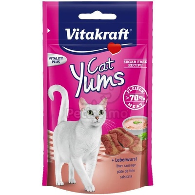 Vitakraft Cat Yums - мокра храна от наденица с черен дроб за котки 40 г