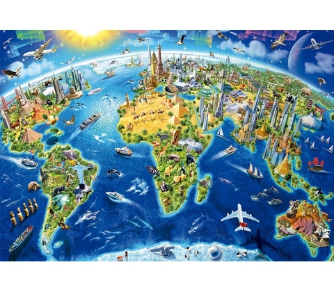 Educa Globe 2000 dielov