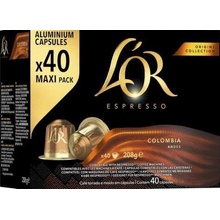 L'Or Espresso Colombia 40 ks kompatibilní s kávovary Nespresso