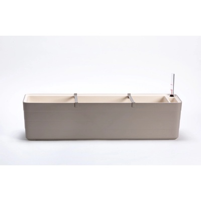 Plastia truhlík Berberis taupe béžový 80 cm