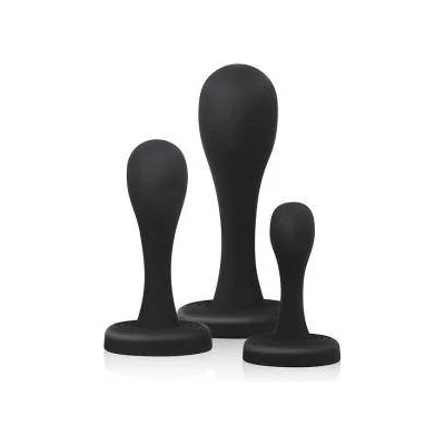 BUTTR Комплект анални ризширители, buttr, 3 размера, Черен, 63024