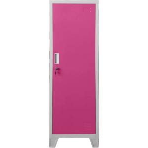 Carmen Метален шкаф Carmen CR-1604-1 JZ - Сив / розов