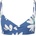 Roxy Дамско бикини горнище Roxy Women's PT Essentials Wrap Bra Bikini top - Dutch Blue Flower Soul (150-6336-0212)