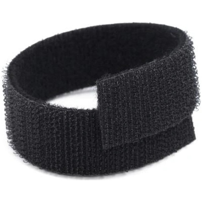 Suchý zip oboustranný černý, šíře 5 cm