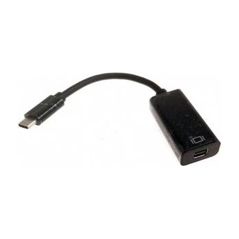 MicroConnect USB-C to Mini DP M-F, 0.2M Resolution : 4K*2K@30Hz Black, Support Audio and Video