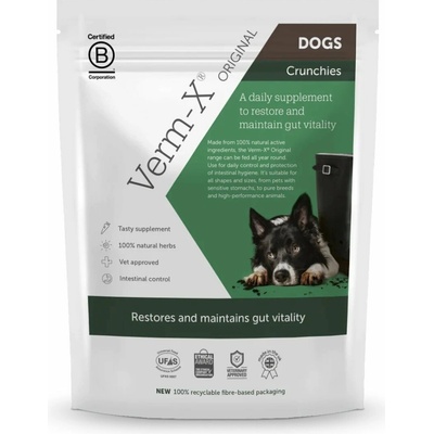 Verm-X prírodný granule proti střevním parazitům pre psov 325g