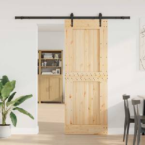 vidaXL Преплъзваща се врата NARVIK 85 x 210 см (213, 5 см) (3445343)
