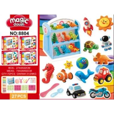 Man Yuk Toys Комплект пластилин с динозаври и аксесоари (8804)