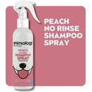 Animology Essentials Peach No Rinse bezoplachový šampón s broskyňovou vôňou v spreji pre psy 250 ml
