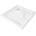 Mexen Flat квадратен плосък поддушов съд 80 x 80 см, бял, сифона хром - 40108080 (40108080)