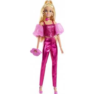 Barbie Кукла Barbie Deluxe Style - Розов тоалет с металически ефект (JFP40)