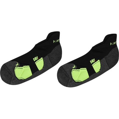 Karrimor Мъжки чорапи Karrimor 2 Pack Running Socks Mens - Black/Fluo