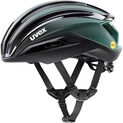 uvex Каска за шосейно колоездене Uvex Surge Aero Mips Bike helmet - Black / Sage Green Matt - размер 59-61 cm (851-1795-0113)
