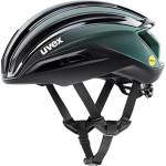 uvex Каска за шосейно колоездене Uvex Surge Aero Mips Bike helmet - Black / Sage Green Matt - размер 59-61 cm (851-1795-0113)