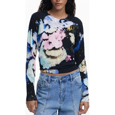 Desigual Дамски пуловер desigual, Размер m, Цвят Черен (25wwjf46_ne5025)