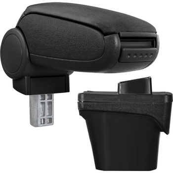 Pro. tec Подлакътник за Peugeot 308 II, черен, с тапицерия от плат