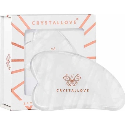 Crystallove Clear Quartz Gua Sha masážna pomôcka