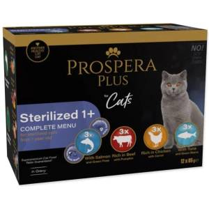 Prospera Plus Plus Sterilized 1+, 12x 85g паучове (1513-10112)