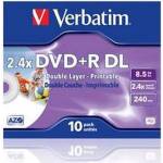 Verbatim DVD+R Verbatim Dual Layer 240мин. /8.5Gb 2.4X (Printable) - Box