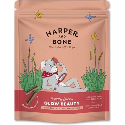 Harper and Bone Dog mäsové tyčinky pre krásnu srsť 75 g