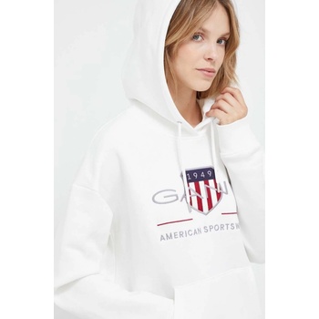 Gant Rel Archive Shield Hoodie biela