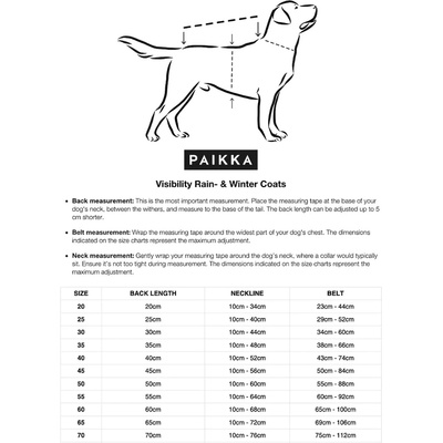 PAIKKA Кучешки дъждобран PAIKKA Visibility Raincoat 48 x 38 x 0, 9 cm (1041043.)