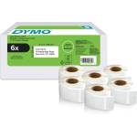 DYMO Етикети за връщане Dymo LabelWriter 25 мм x 54 мм, 6 ролки по 500 бр (2177564)
