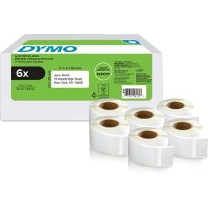 DYMO Етикети за връщане Dymo LabelWriter 25 мм x 54 мм, 6 ролки по 500 бр (2177564)