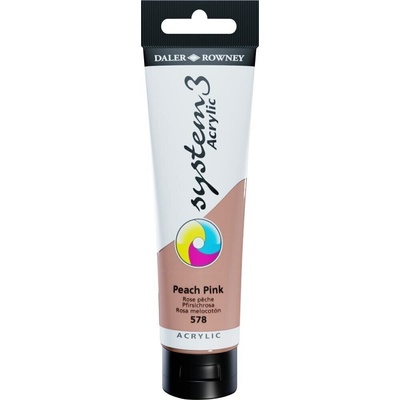 Daler-Rowney System3 АКРИЛНА боя Peach Pink 150 ml 1 бр (129150578)