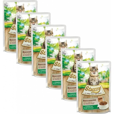 Stuzzy Cat Chunks králičie kúsky jelly 6 x 85 g