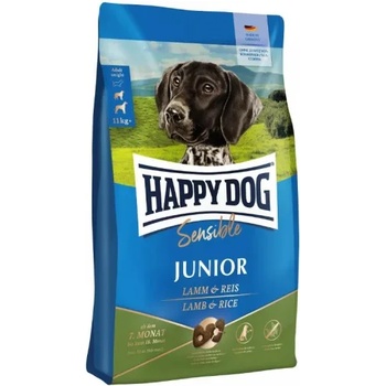 Happy Dog Sensible Junior Lamb & Rice - храна за подрастващи кученца, с чувствителен стомах след 7-ия месец, с агне и ориз, 4 кг, Германия - 61014