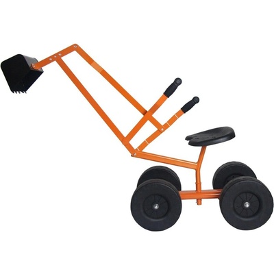 Costway Детски багер с лопата от метал - оранжев