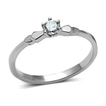 Šperky4U ocelový prsten se zirkonem AL 0051