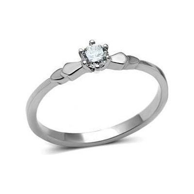 Šperky4U ocelový prsten se zirkonem AL 0051