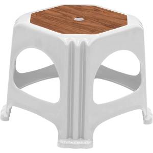 TopMebel Табуретка Desia TopMebel от полипропилен в бял цвят 35x35x32cm