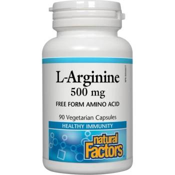 Natural Factors Л-Аргинин 500 mg 90 V капсули | Natural Factors (2821 NF)