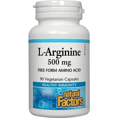 Natural Factors Л-Аргинин 500 mg 90 V капсули | Natural Factors (2821 NF)