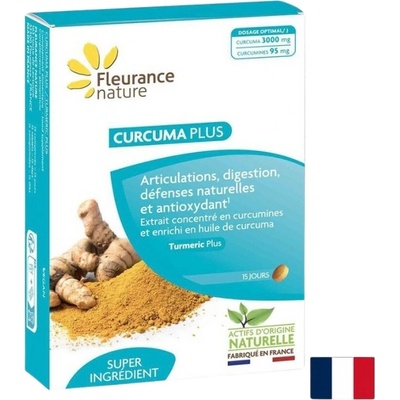 Fleurance Nature Bone, Joint, and Stomach Care - Turmeric 100 mg [15 Таблетки]