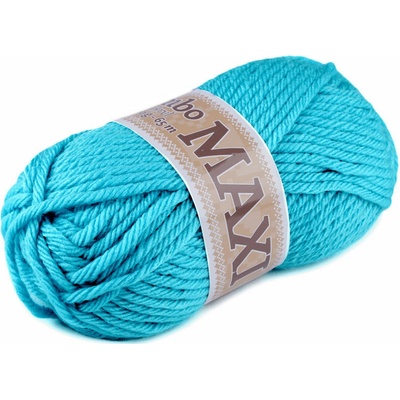 Pletací příze Jumbo Maxi 100 g Varianta: 30 (923) tyrkys sv., Balení: 1 ks 44062/88797/260150