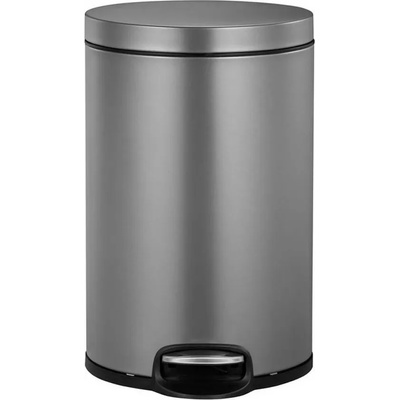 EKO 8 л кошче за отпадъци с педал в платинен цвят EKO от серия SERENE (EKO921508Platinum)