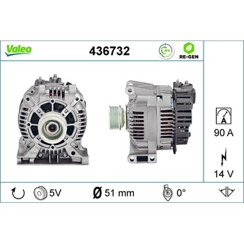 VALEO Alternátor 436732