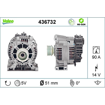 VALEO Alternátor 436732