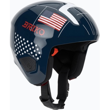 Briko Скиорска каска Briko Vulcano 2.0 USA Mips shiny blue/white/cardinal red