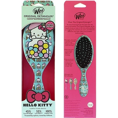 Wet Brush Original Detangler Hello Kitty kefa na vlasy Candy Jar Blue