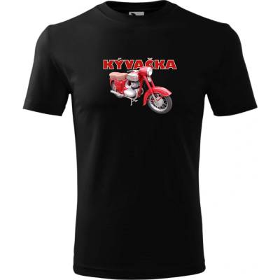 Tričko JAWA Kývačka čierna
